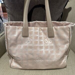 Authentic Chanel Travel Nylon Tote Bag